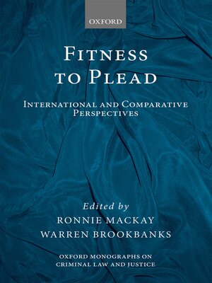 cover image of Fitness to Plead